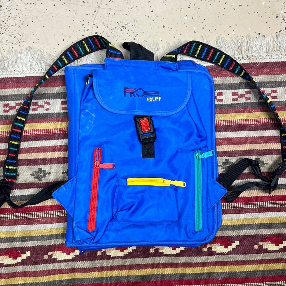Vintage Pen-Tab Pro Stuff 3-ring binder backpack